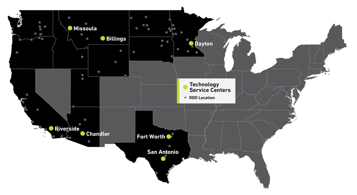 RDO Equipment Co. Technology Service Center Locations
