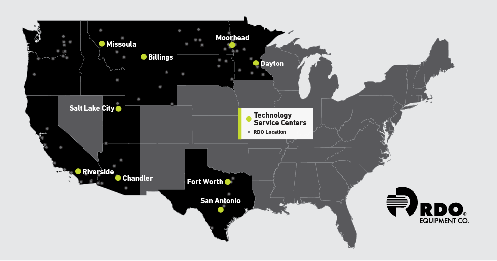 Technology Service Center Map