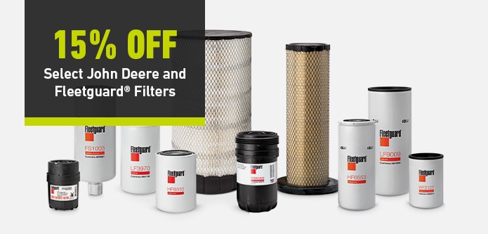 Filters in a studio setting with a 15% off banner