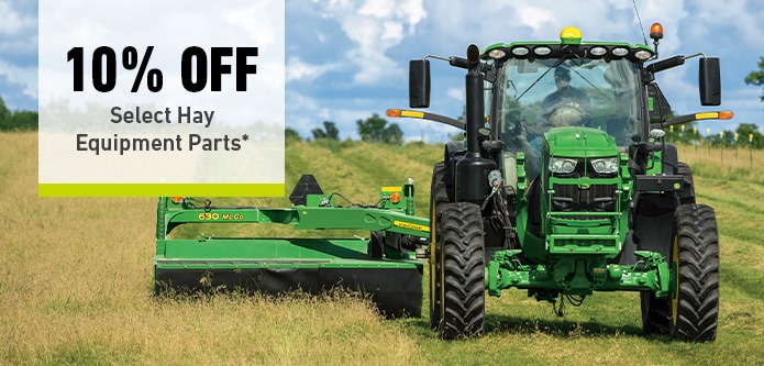 10% Off Select Hay Equipment Parts