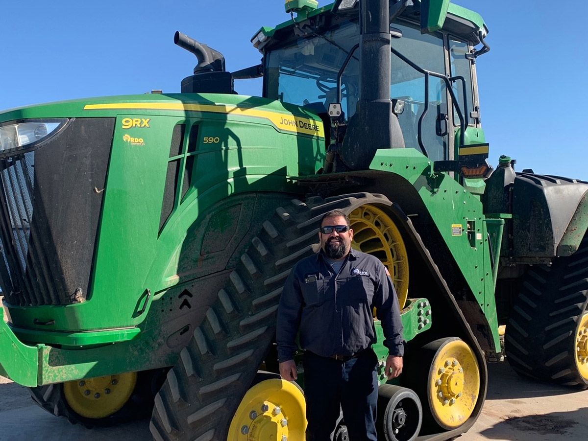 Hector Rubio was awarded a 2022 Division Service Technician of the Year by John Deer. 