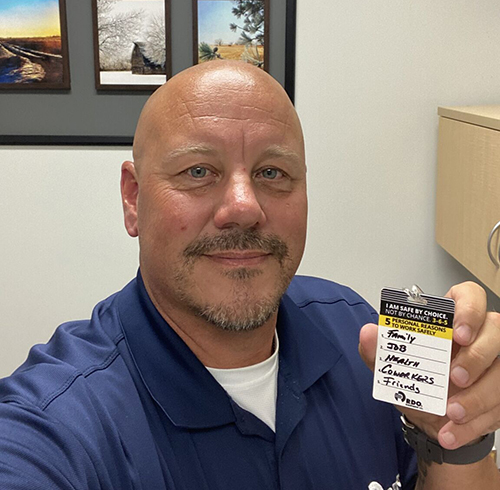 Ken Sisk, Service Operations Manager, Safety Card
