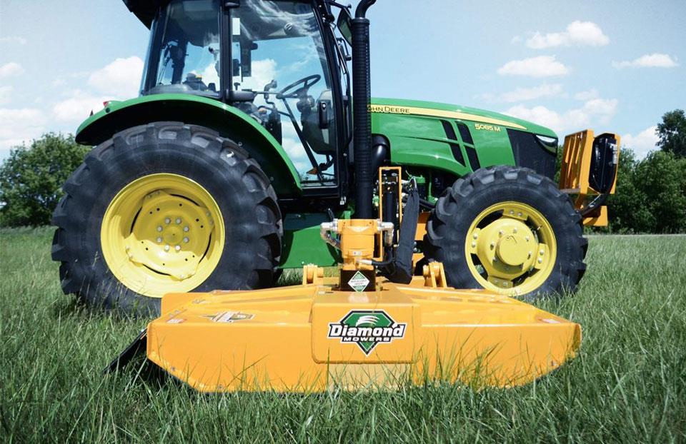 John Deere tractor with Diamond Mower