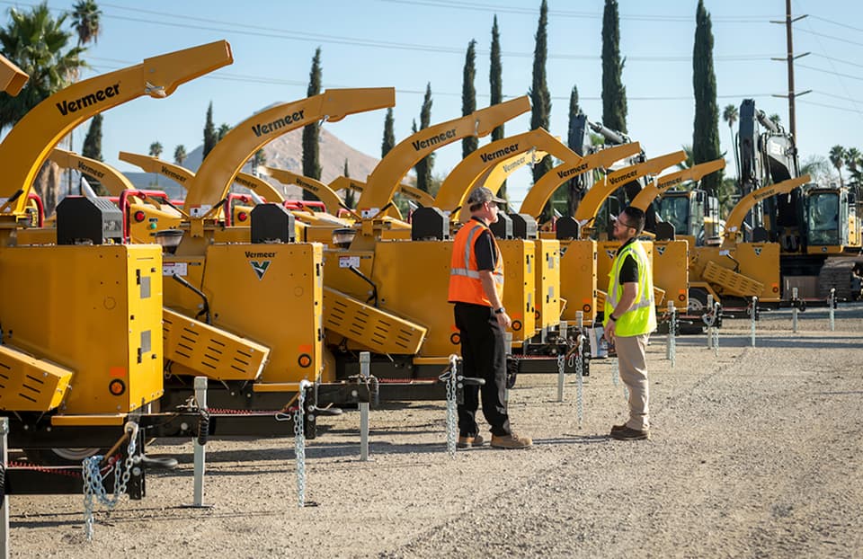 A line of Vermeer Chippers