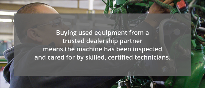 Quote about Buying Used Equipment 