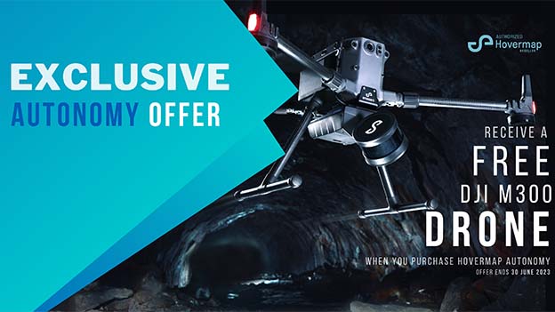 Banner Ad - Free DJI M300 Drone when you purchase Hovermap Autonomy