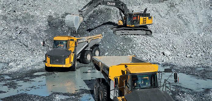 John Deere Quarry mining equipment