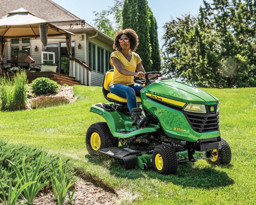 X350R 42 in. deck Mowing