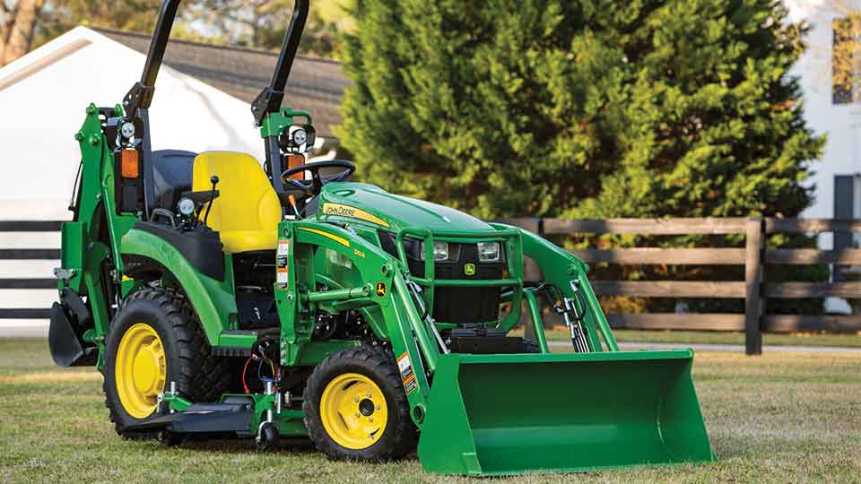 2025R with loader and mower deck 2025R with loader and mower deck