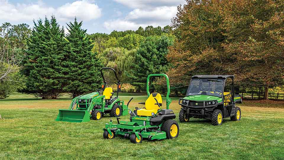 RDO Lawn and garden equipment at house