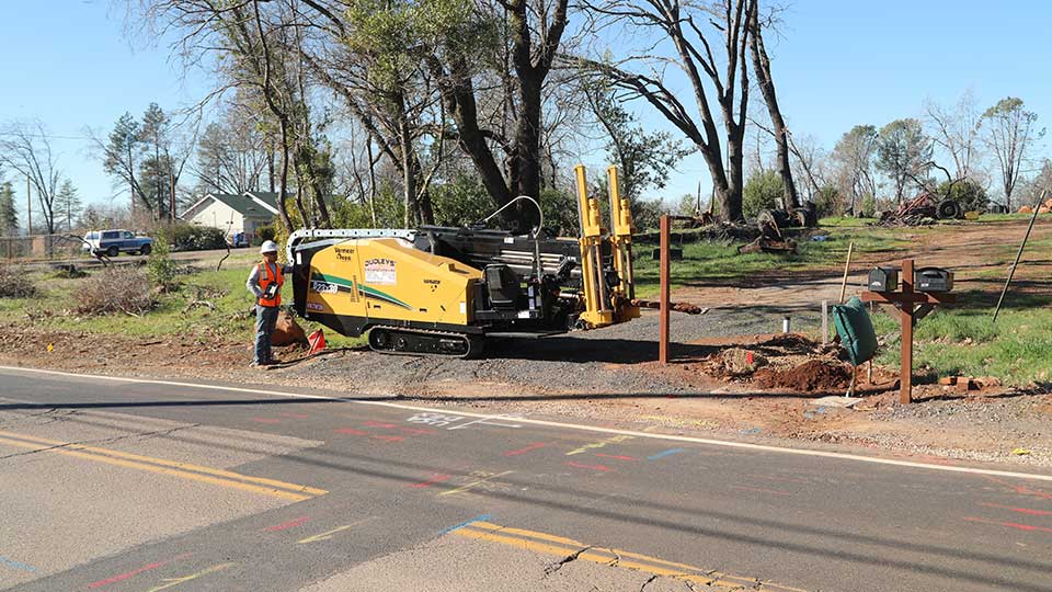 vermeer equipment on jobsite