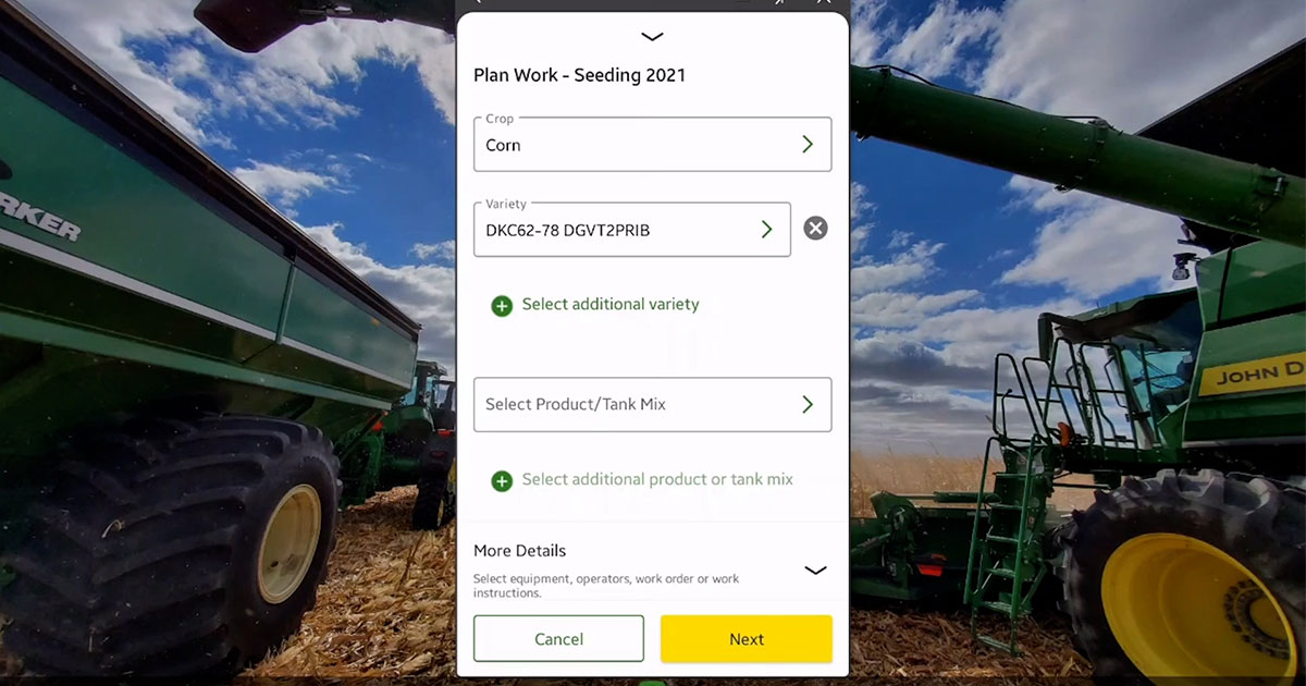 Using the Mobile Version of Work Planner in the John Deere Operations