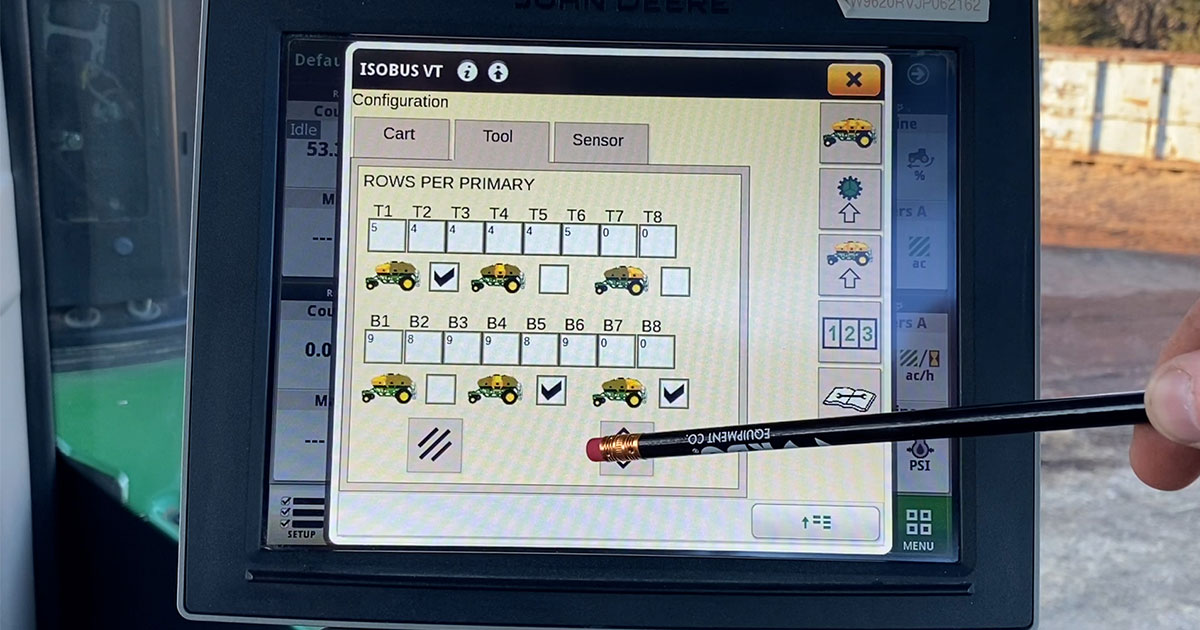 How to Video for John Deere Seeding Tools Set Up Seedstar2 Blockage