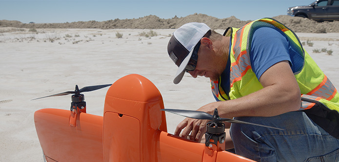 Utah contractor with Wingtra Gen II